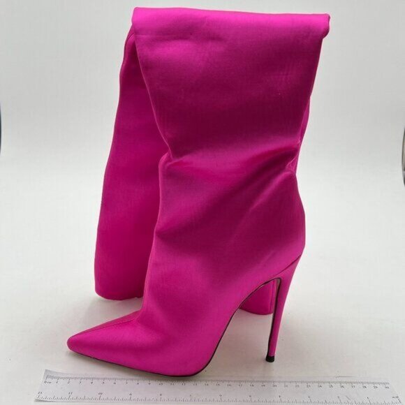 Womens Knee High Boots High Heels Elegant Pointy Toe Stilettos Boot - Picture 1 of 7